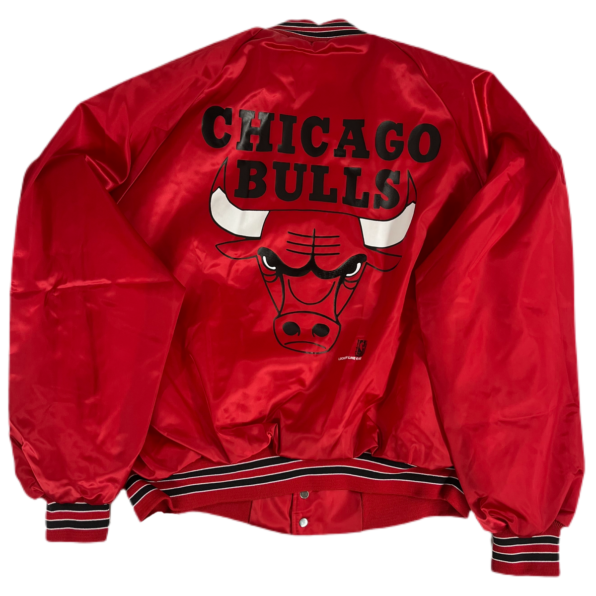 Vintage Chicago Bulls NBA &quot;Locker Line&quot; Satin Jacket