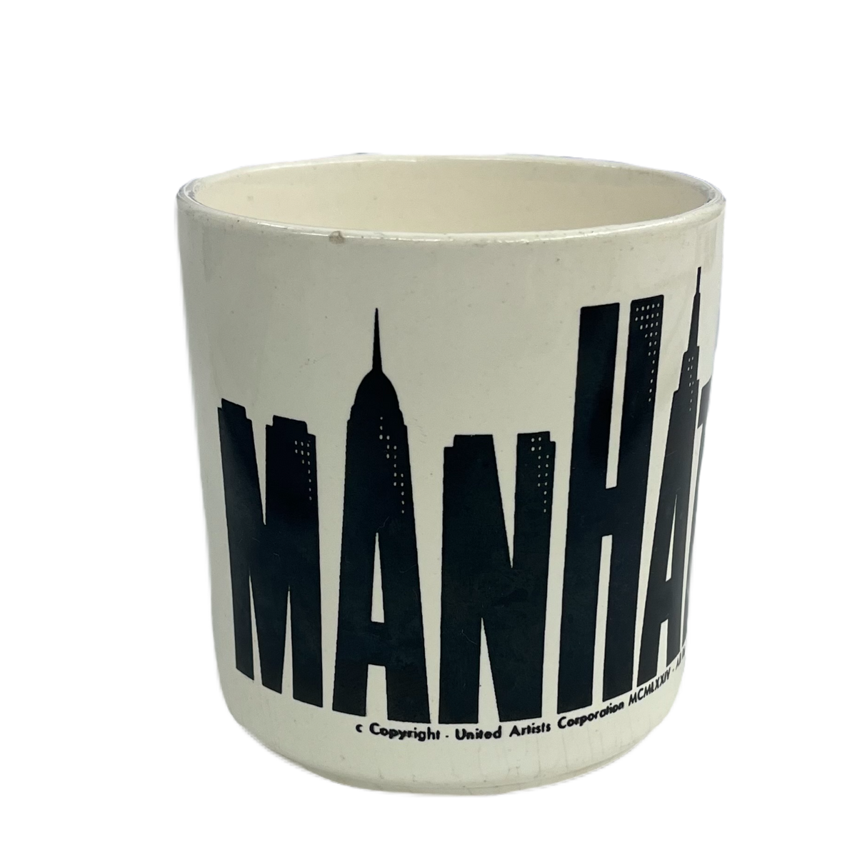 Vintage Woody Allen &quot;Manhattan&quot; Promotional Coffee Mug
