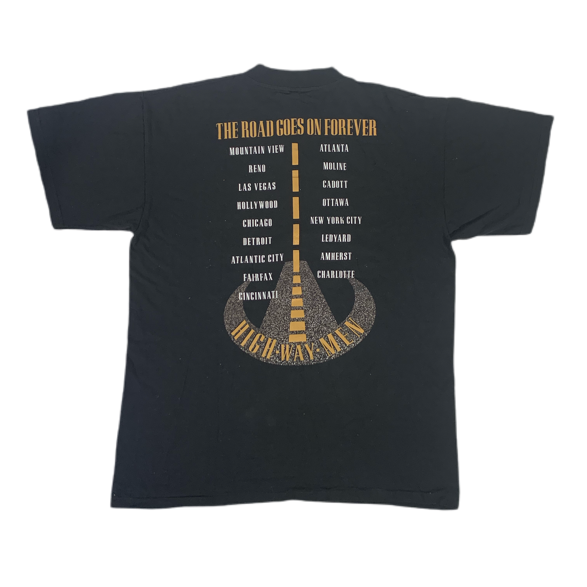 Vintage Highwaymen &quot;The Road Goes On Forever&quot; T-Shirt