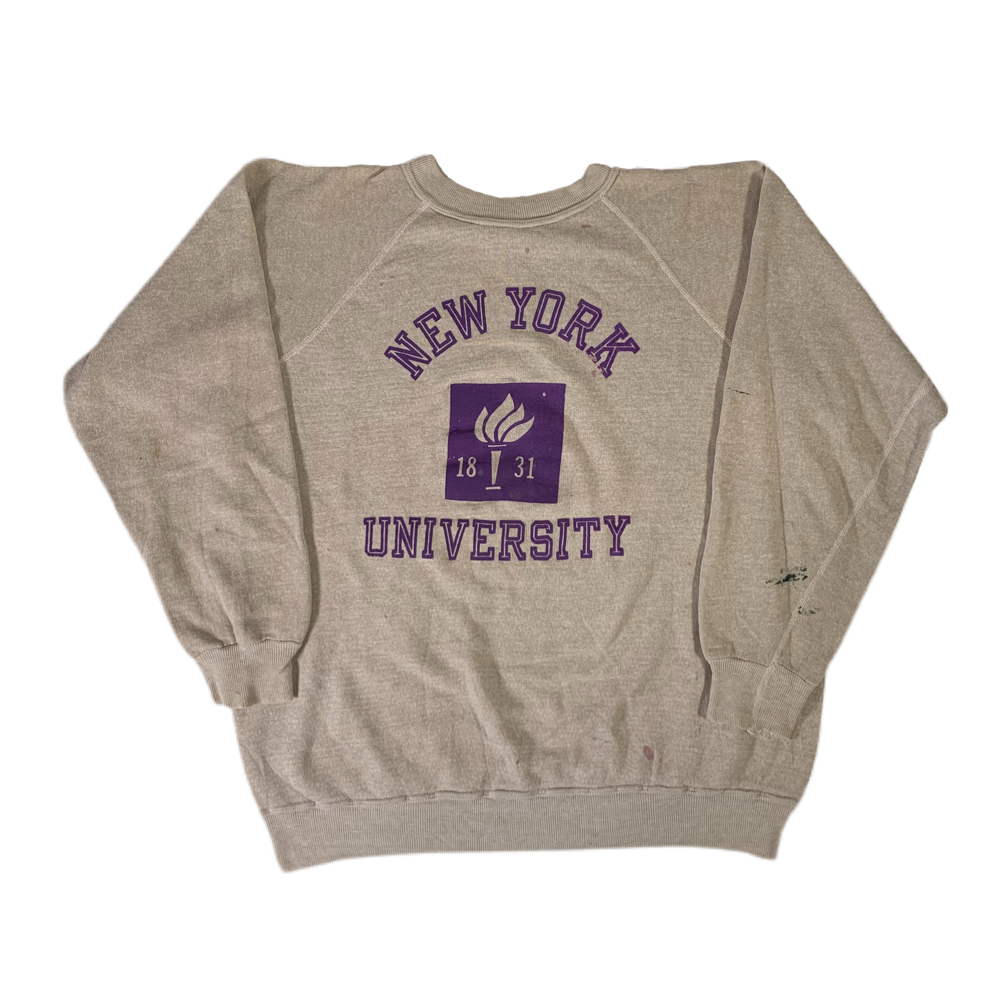Vintage Champion Blue Bar New York University Raglan Sweatshirt jointcustodydc