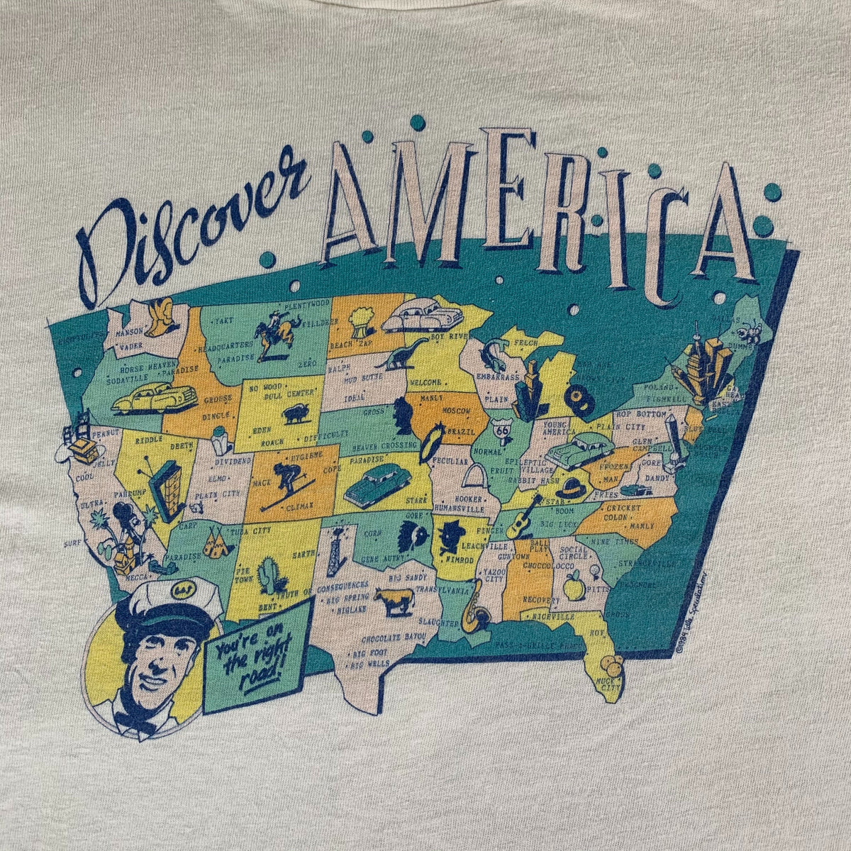 Vintage Idle Speculation &quot;Discover America&quot; T-Shirt