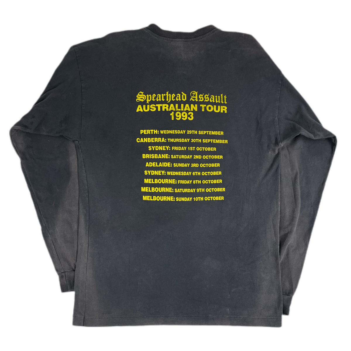 Vintage Bolt Thrower &quot;Spearhead Assault &#39;93&quot; Long Sleeve Shirt