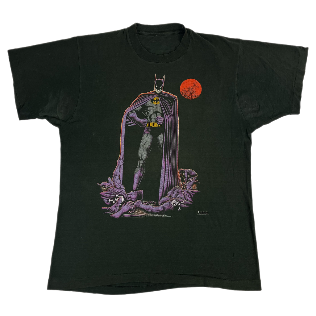 80s DC Comics BATMAN logo print T-shirt | 古着屋 grin days