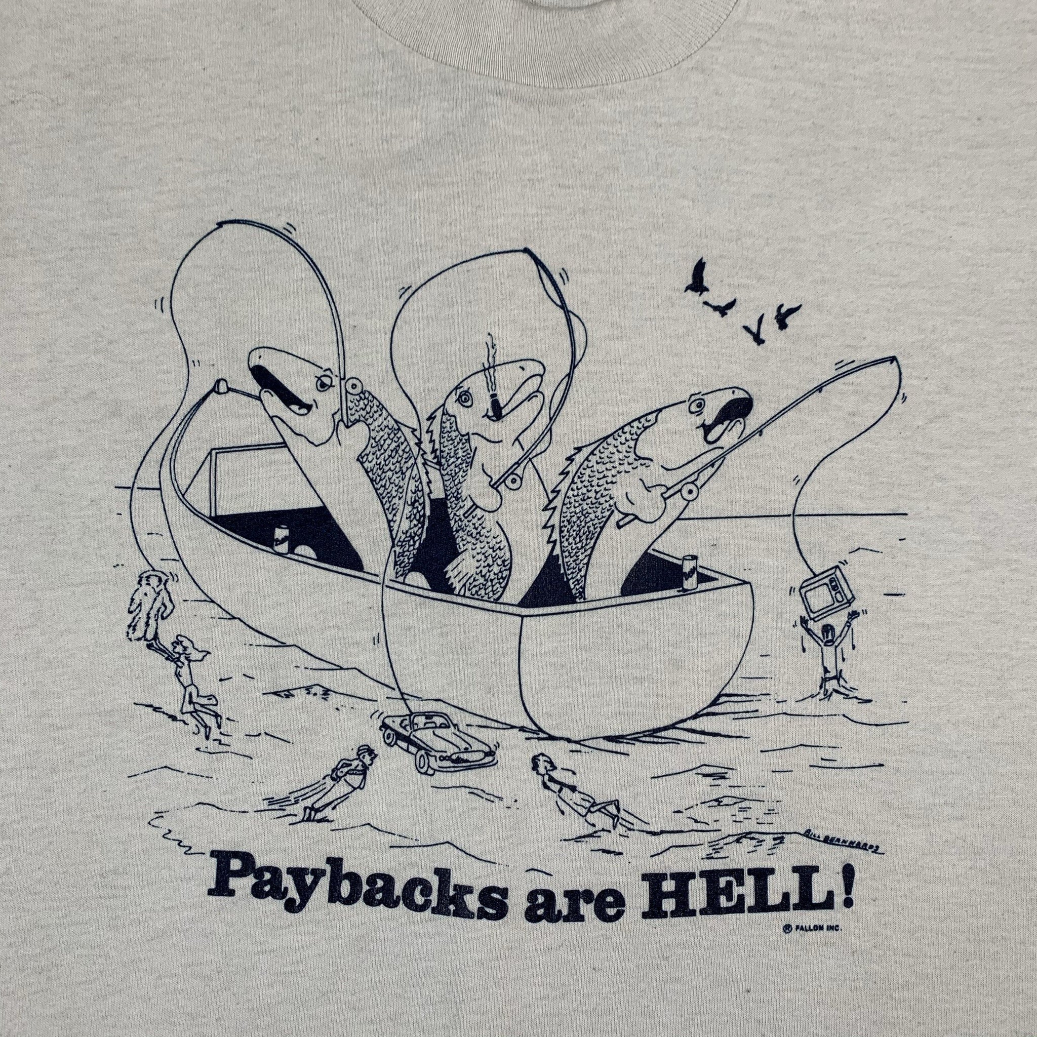 Vintage Paybacks Are Hell! Animal Rights Ringer T-Shirt