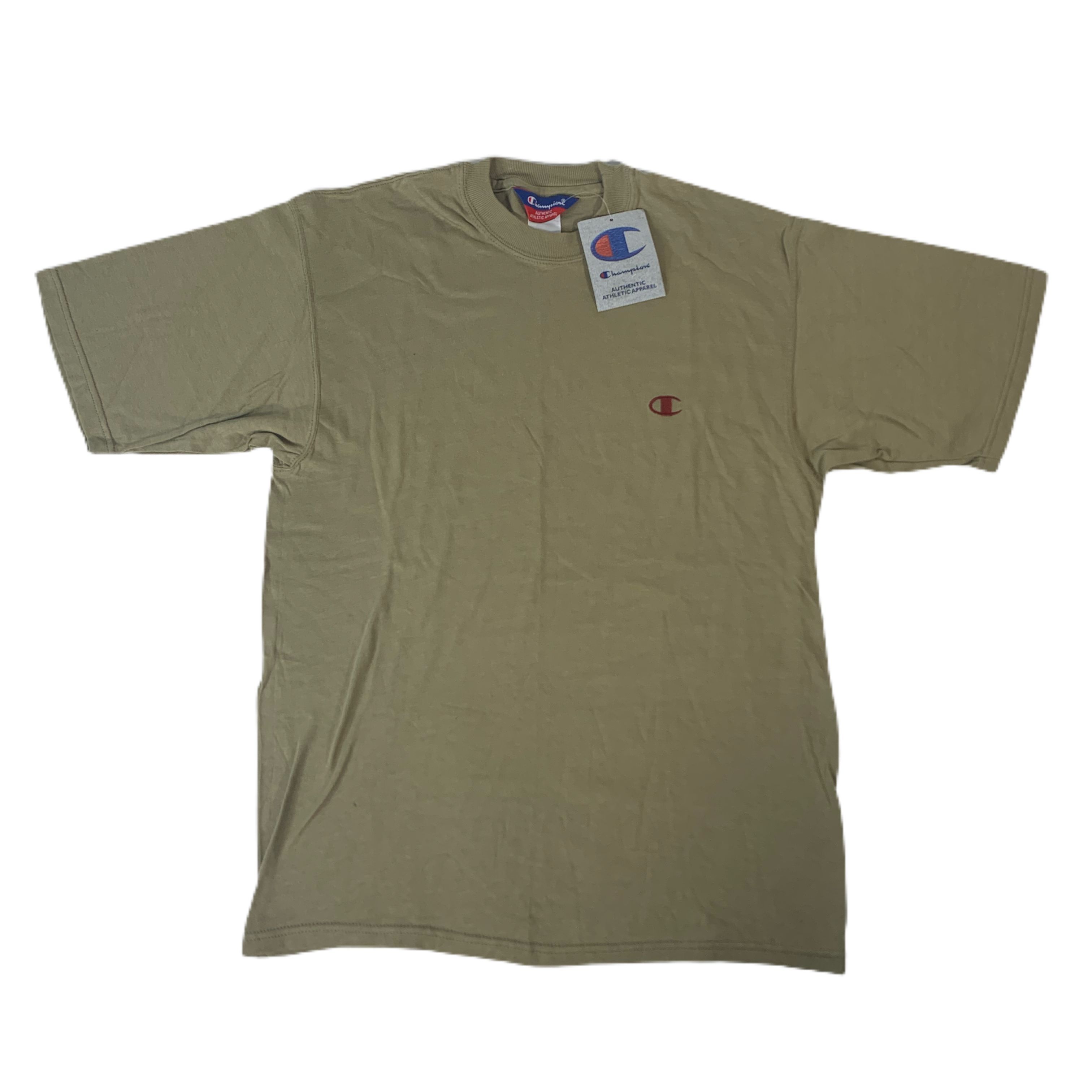Tan champion t deals shirt