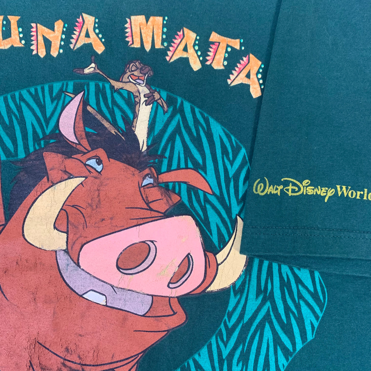 Vintage Timon And Pumba &quot;Hakuna Matata&quot; Disney World T-Shirt