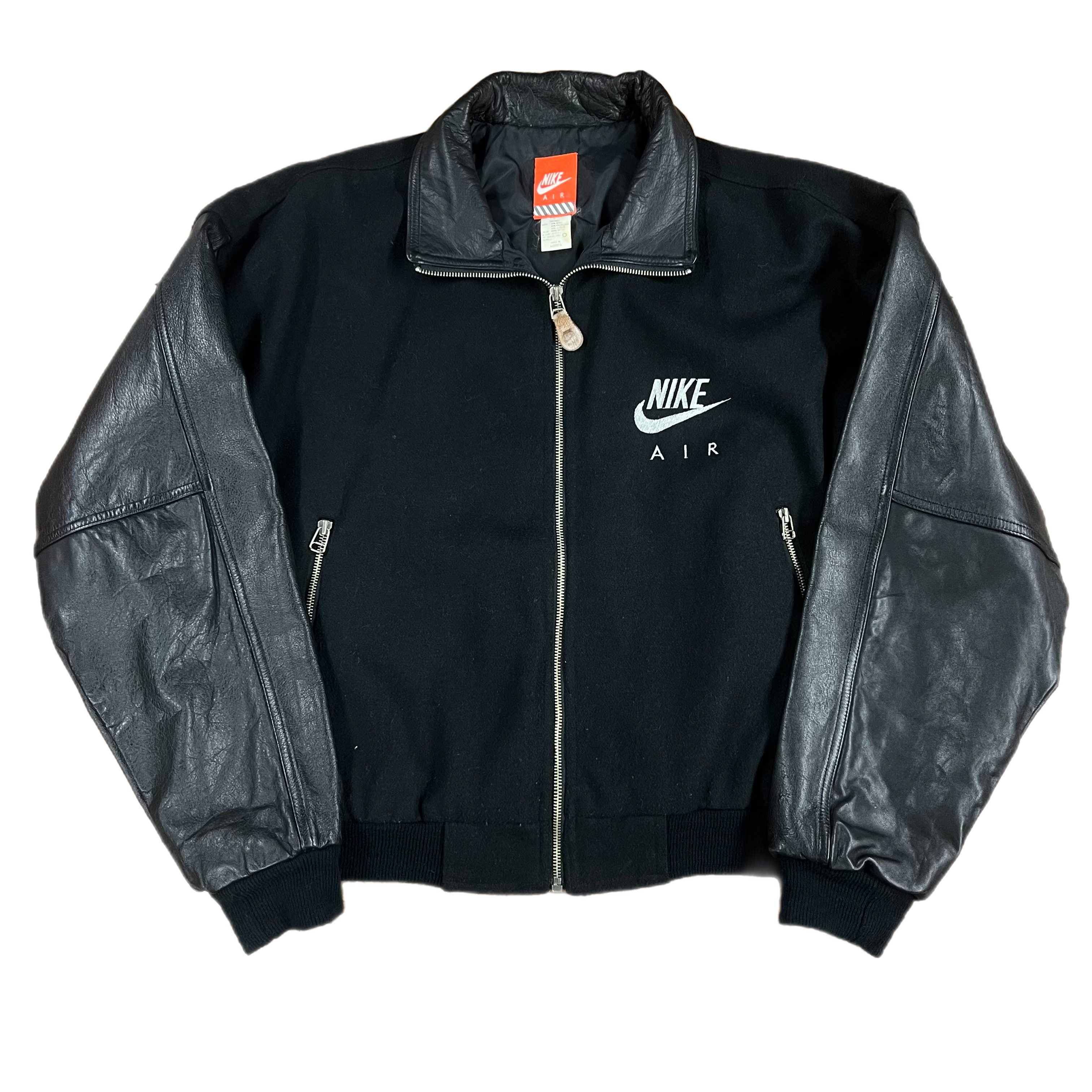 Vintage nike leather jacket best sale
