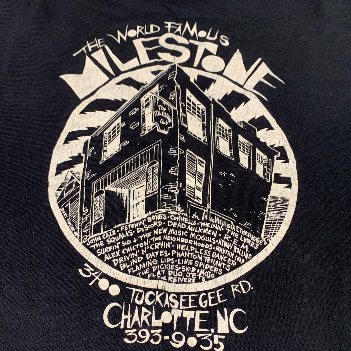 Vintage The Milestone Club &quot;Charlotte, NC&quot; T-Shirt