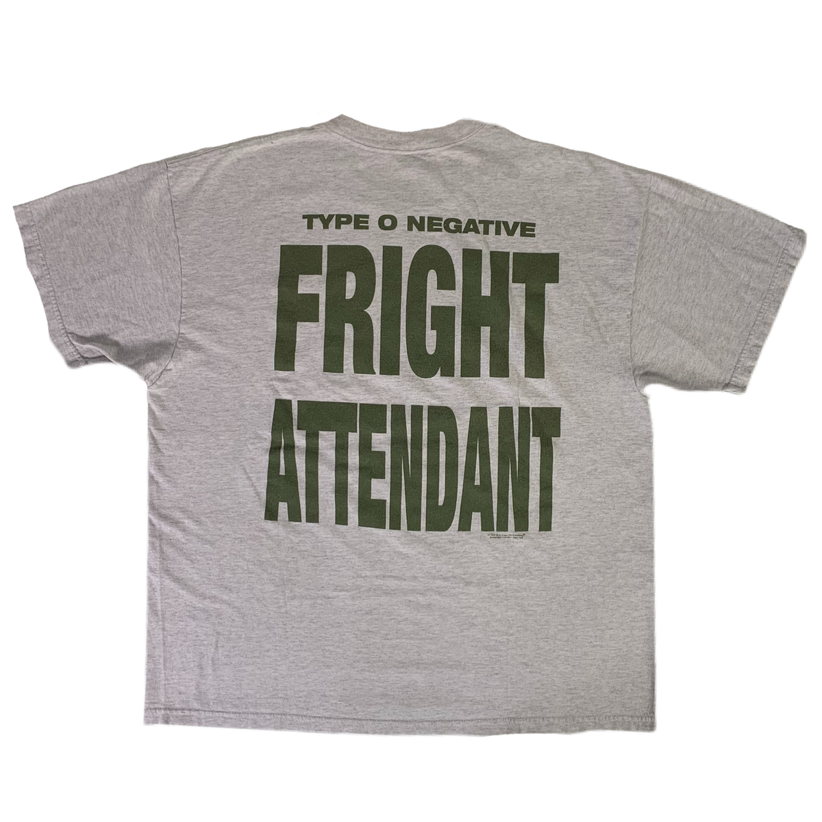 Vintage Type O Negative &quot;Fright Attendant&quot; T-Shirt