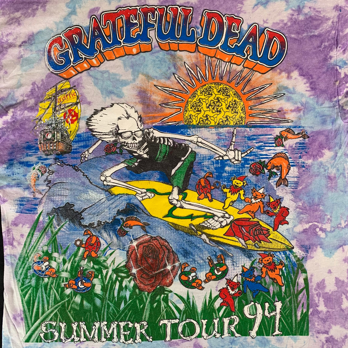 Vintage Grateful Dead &quot;Summer &#39;94&quot; Parking Lot T-Shirt