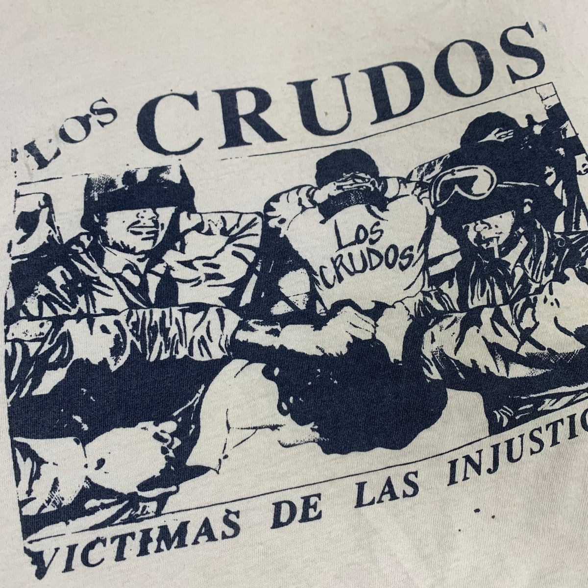 Vintage Los Crudos &quot;Victimas De Las Injusticias&quot; T-Shirt