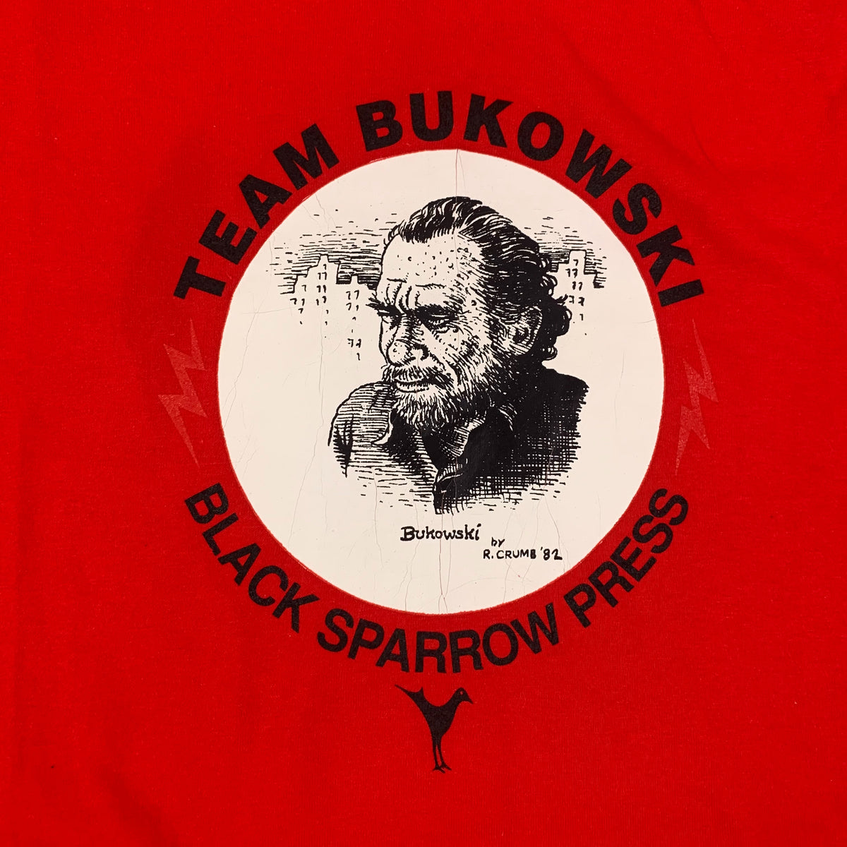 Vintage Charles Bukowski &quot;Black Sparrow Press&quot; R. Crumb T-Shirt