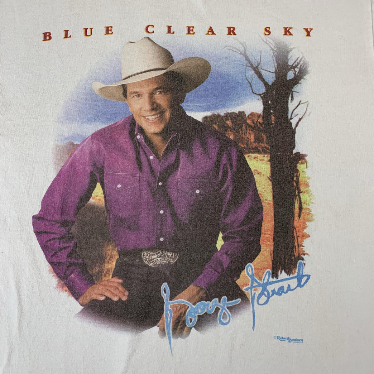 Vintage George Strait “Blue Clear Sky” T-Shirt - jointcustodydc