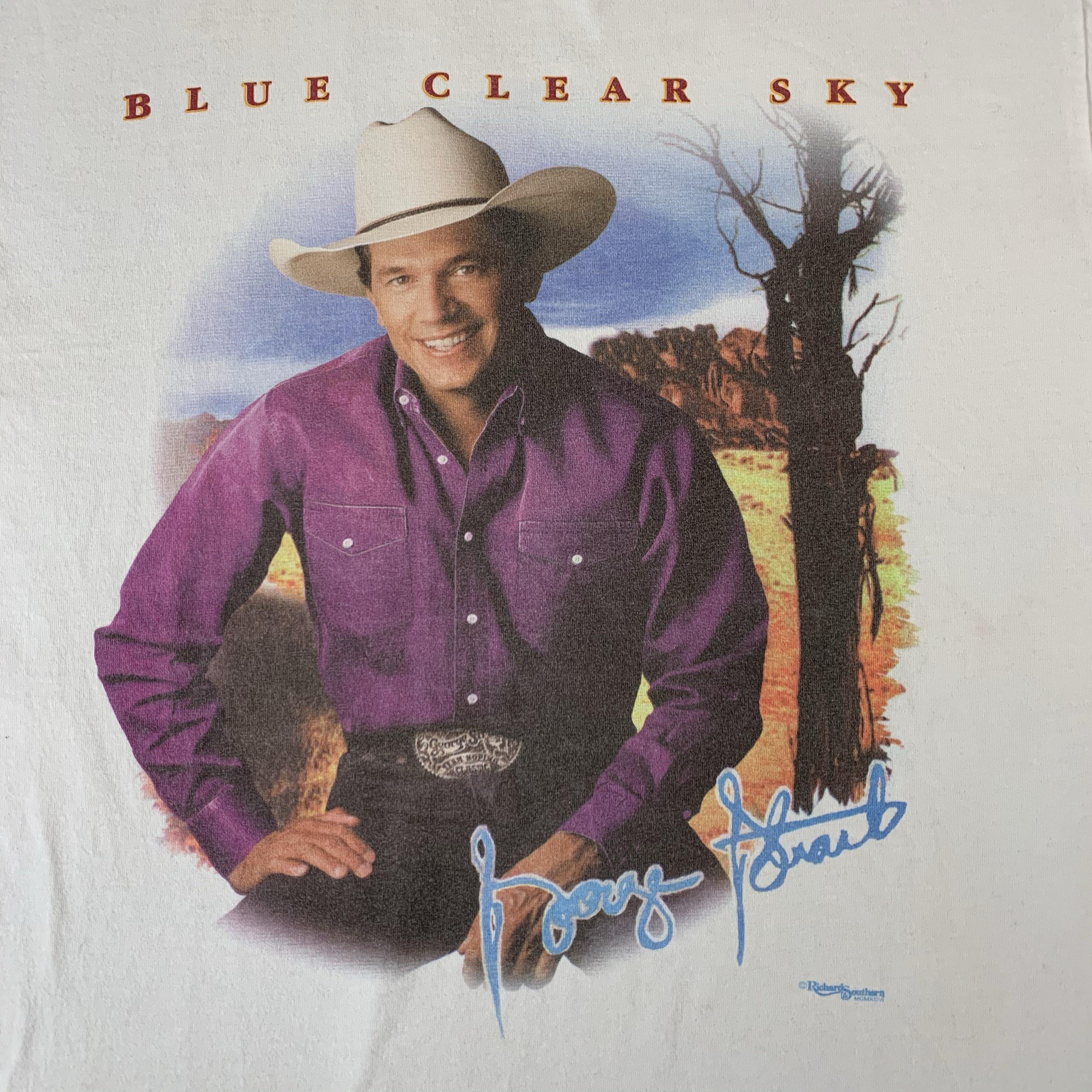 Vintage George Strait “Blue Clear Sky” T-Shirt | jointcustodydc