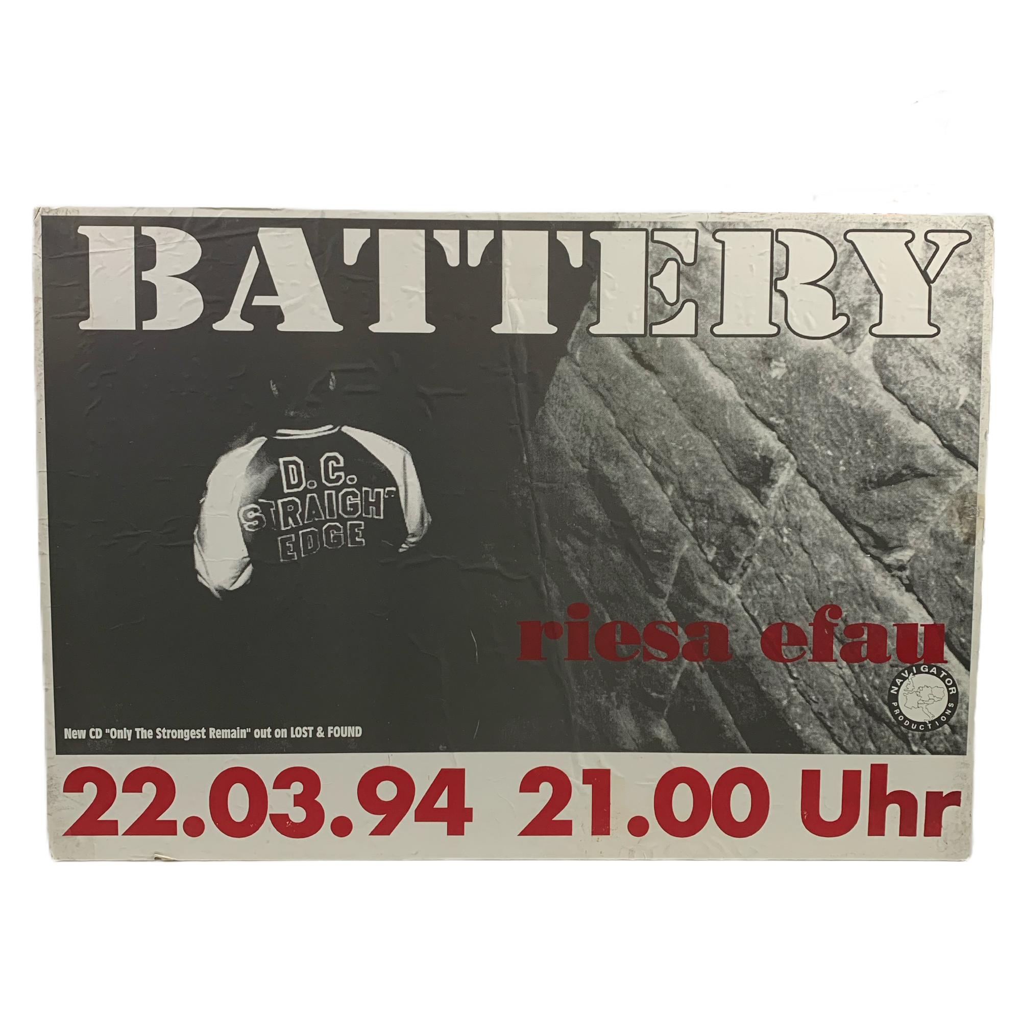 Vintage Battery “Lost & Found” Promotional Foam Core Poster - jointcustodydc