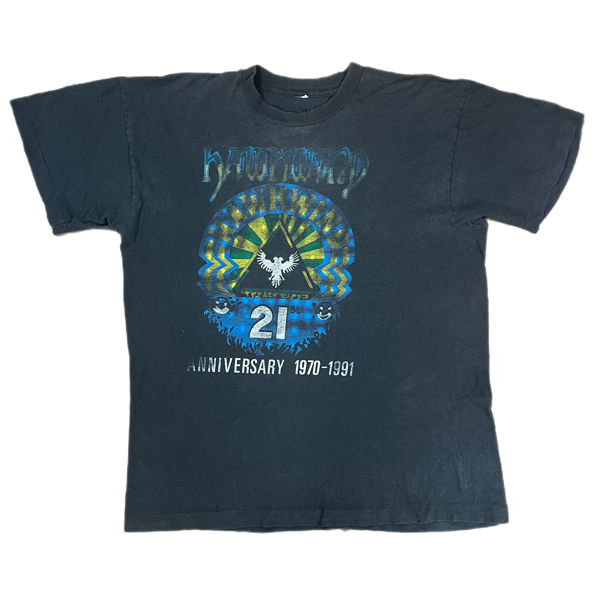 Vintage Hawkwind &quot;12 Hour Technicolor Dream&quot; Anniversary T-Shirt