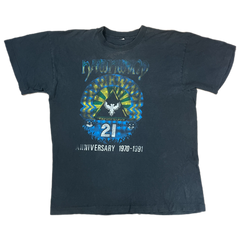 ヴィンテージ　HAWKWIND 1985UK TOUR Tシャツ　スミ黒￼ ヴィンテージ HAWKWIND 1985UK TOUR Tシャツ スミ黒￼