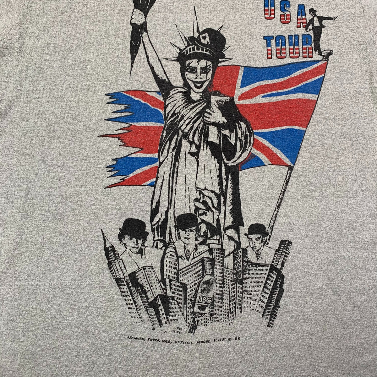 Vintage The Adicts &quot;USA Tour&quot; T-Shirt