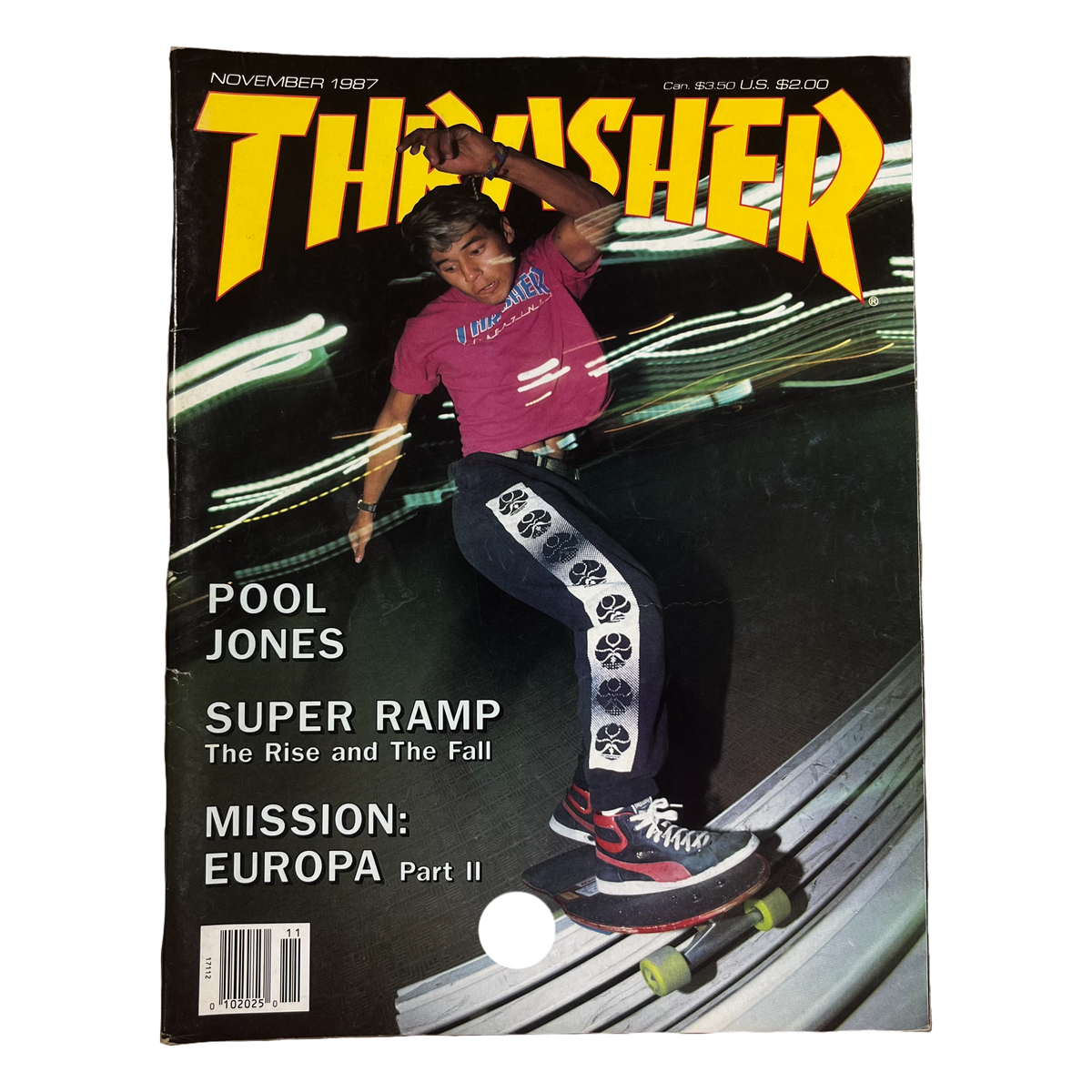 Vintage Thrasher Magazine &quot;Steve Caballero&quot; Volume 7 #11