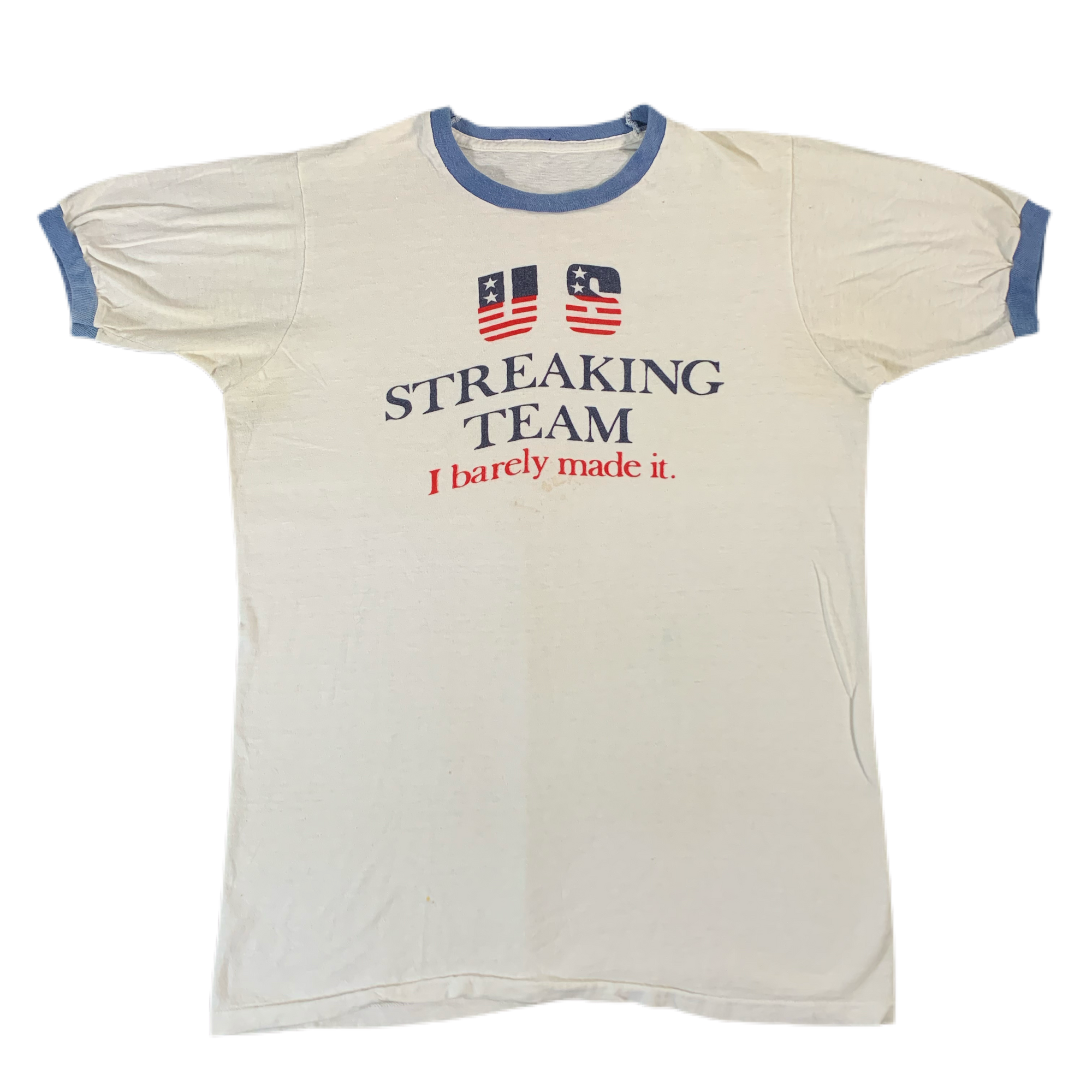 Vintage U.S. Streaking Team “I Barely Made It” Ringer - jointcustodydc