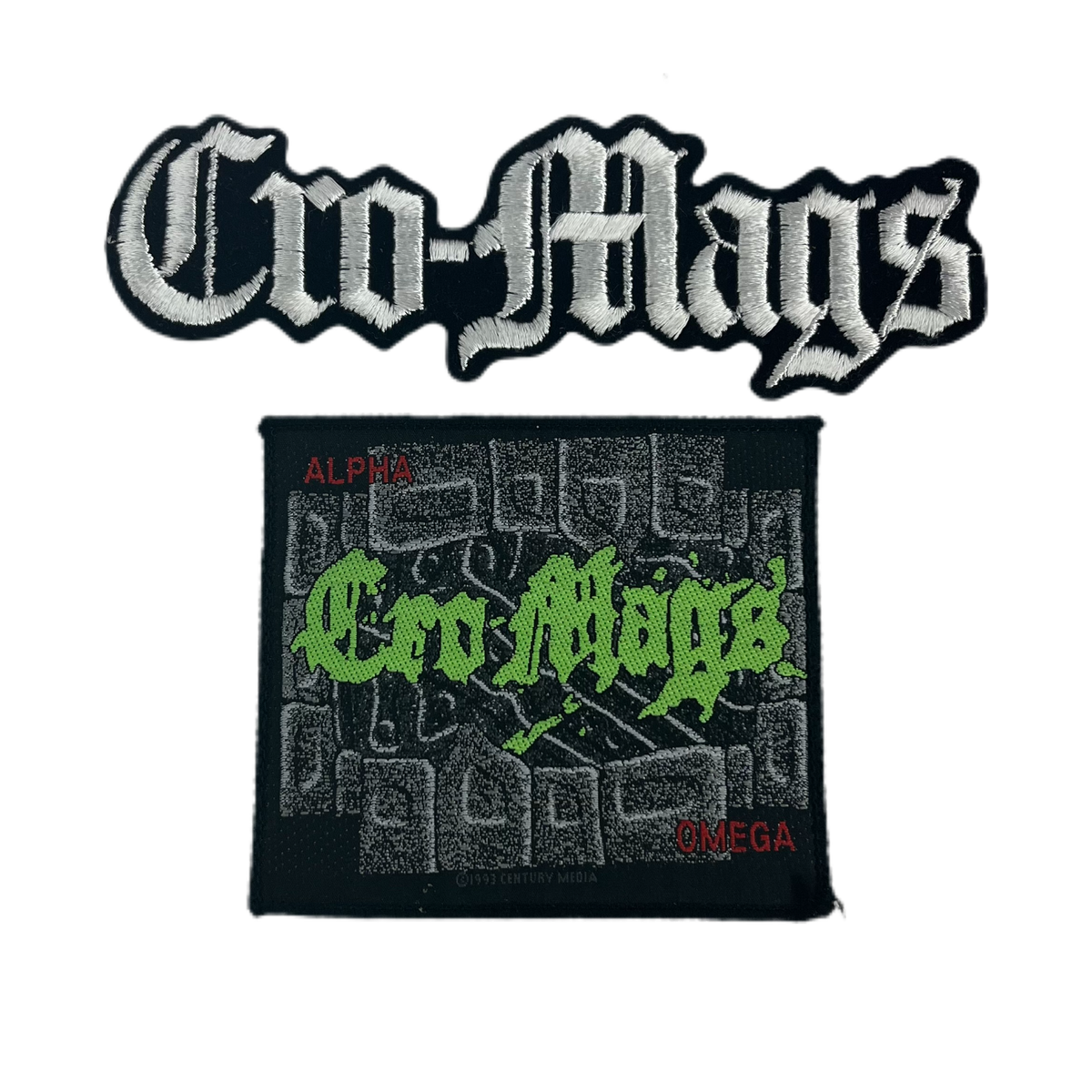 Vintage Cro-Mags &quot;Alpha Omega&quot; Patches