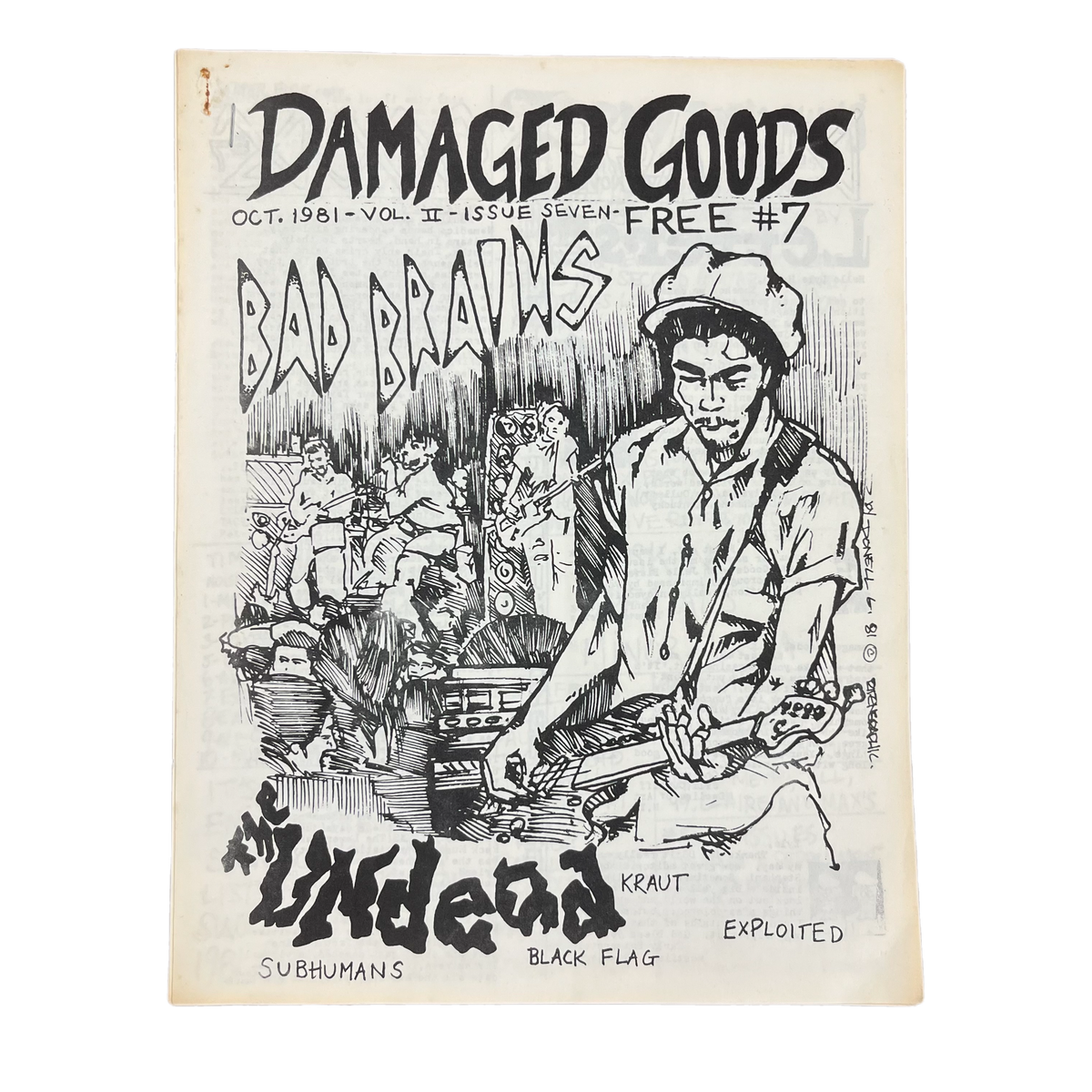 Vintage Damaged Goods &quot;Punk Hardcore&quot; Zine Volume 2 #7
