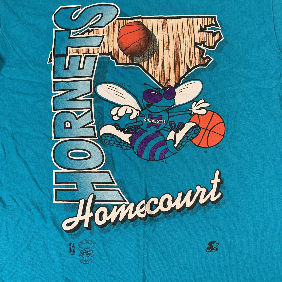 Vintage Charlotte Hornets “Homecourt” Starter T-Shirt - jointcustodydc