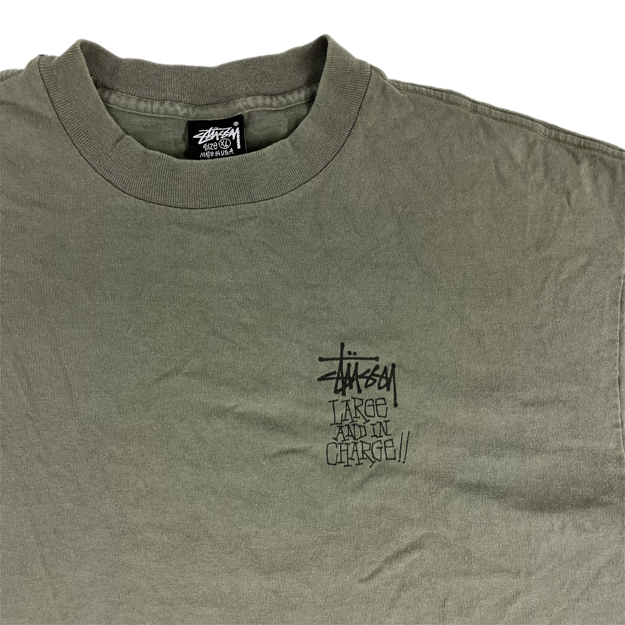 Vintage Stussy Large And In Charge T-Shirt