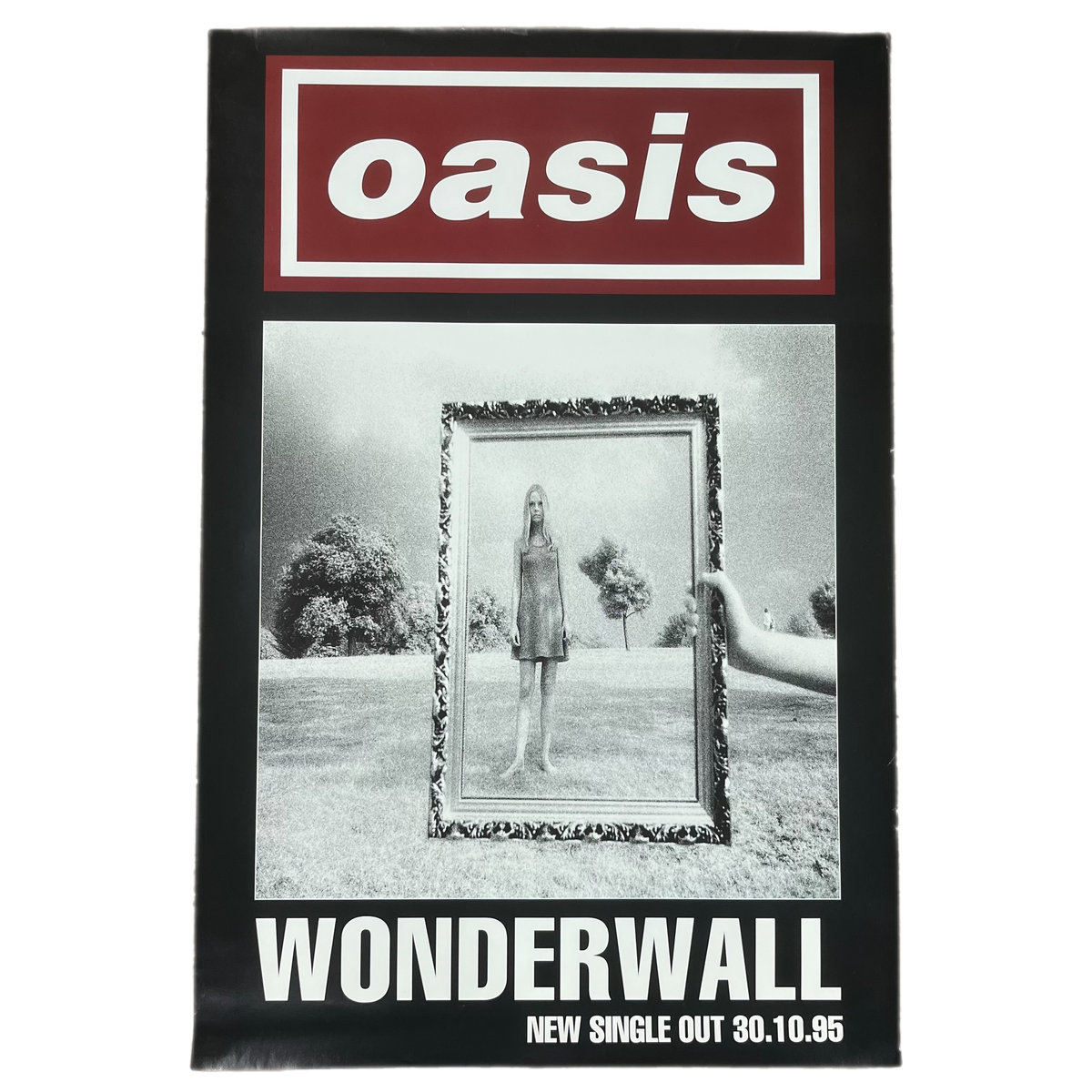 Vintage Oasis &quot;Wonderwall&quot; New Single Promotional Poster