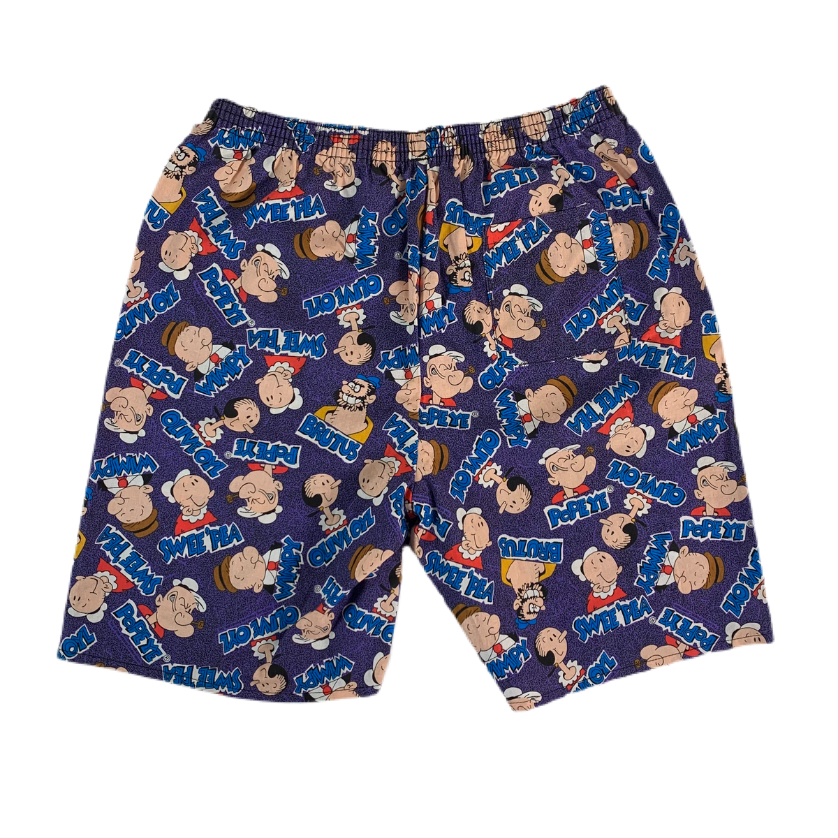 Vintage Popeye &quot;King Features Syndicate&quot; All Over Print Shorts