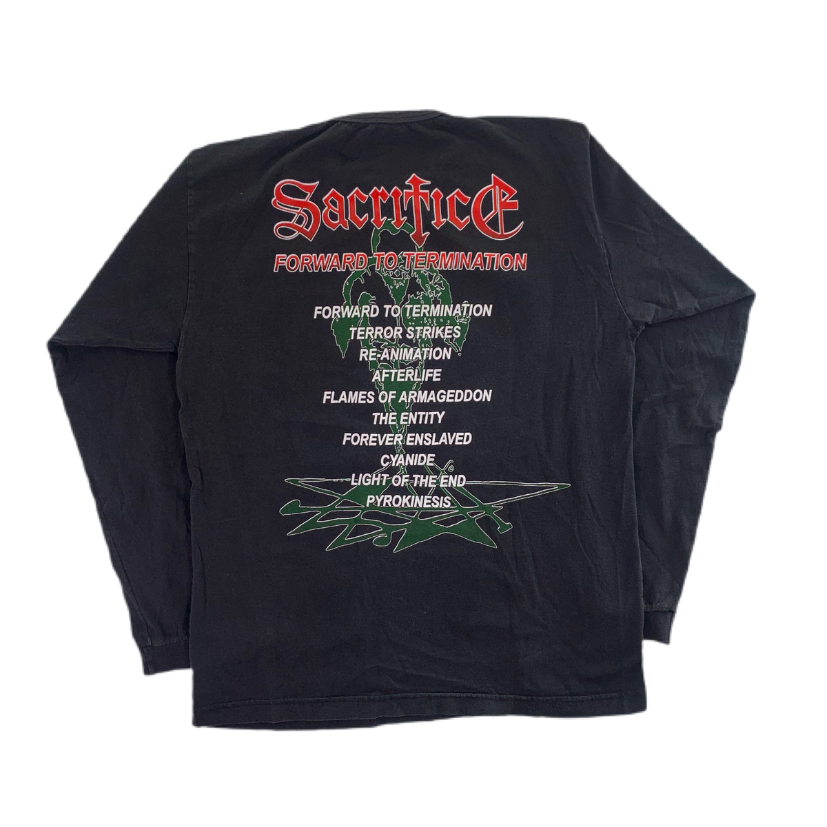 Vintage Sacrifice &quot;Forward To Extermination&quot; Long Sleeve Shirt
