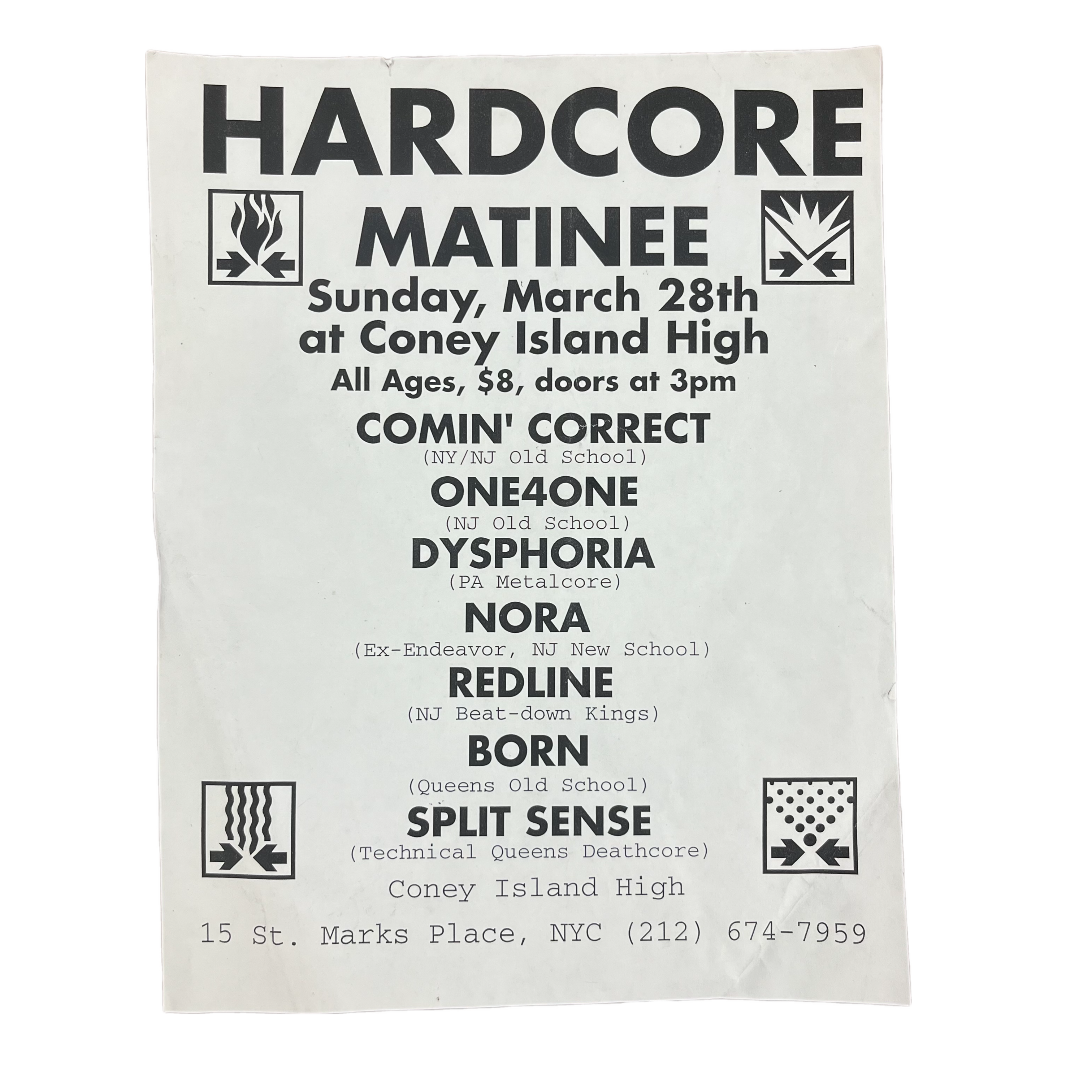 Vintage Hardcore Matinee 