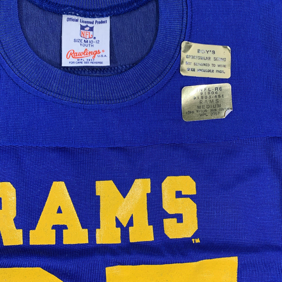 Vintage Rawlings &quot;Los Angeles Rams&quot; Kid’s Jersey - jointcustodydc