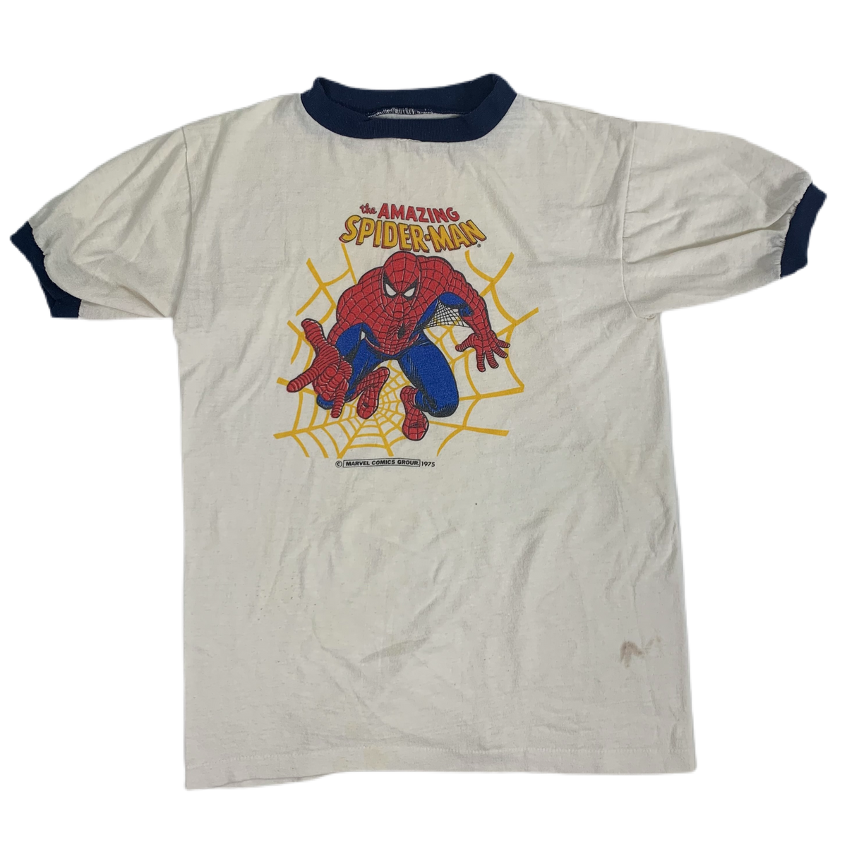 Vintage The Amazing Spider-Man &quot;Marvel Comics Group&quot; Ringer Shirt