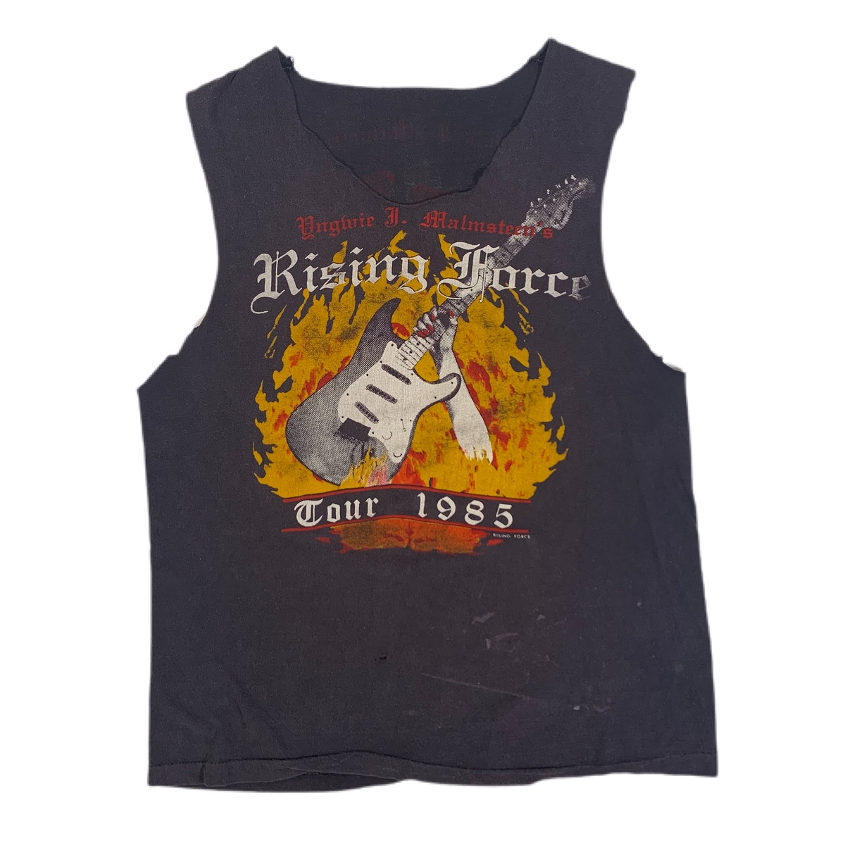 Vintage Yngwie J. Malmsteen&#39;s &quot;Rising Force&quot; Cut Shirt