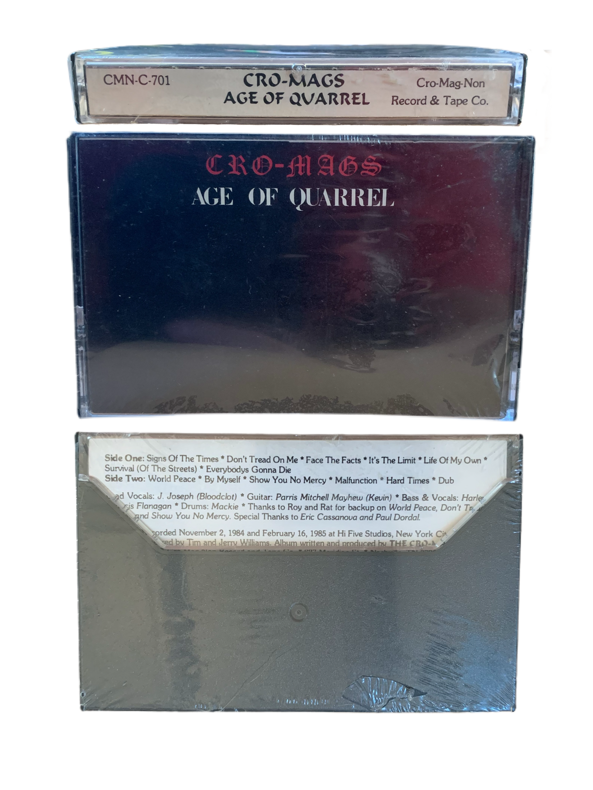 Vintage Cro-Mags &quot;Age Of Quarrel&quot; Sealed Demo Tape