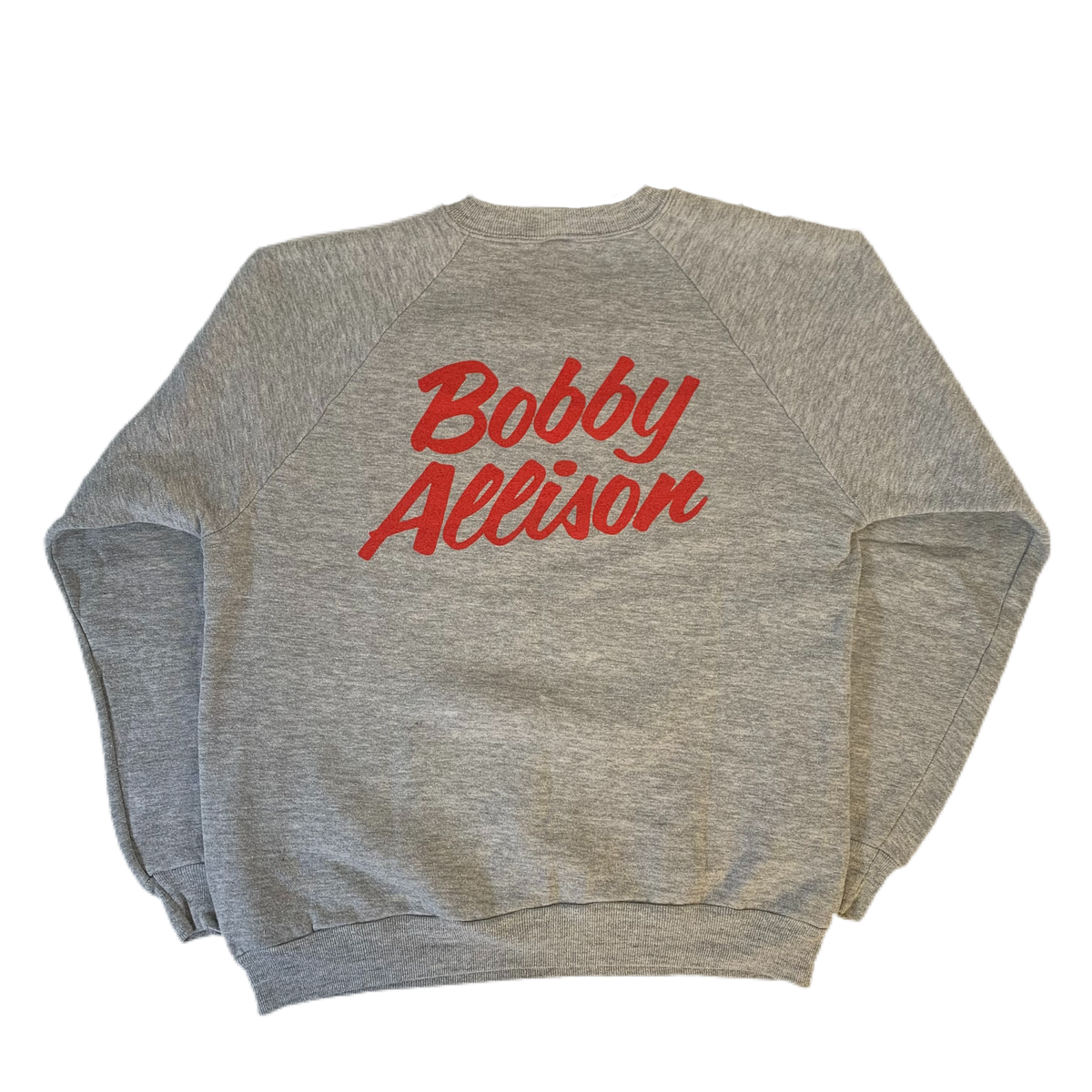 Vintage Nascar Bobby Allison &quot;Miller American Racing&quot; Raglan Sweatshirt