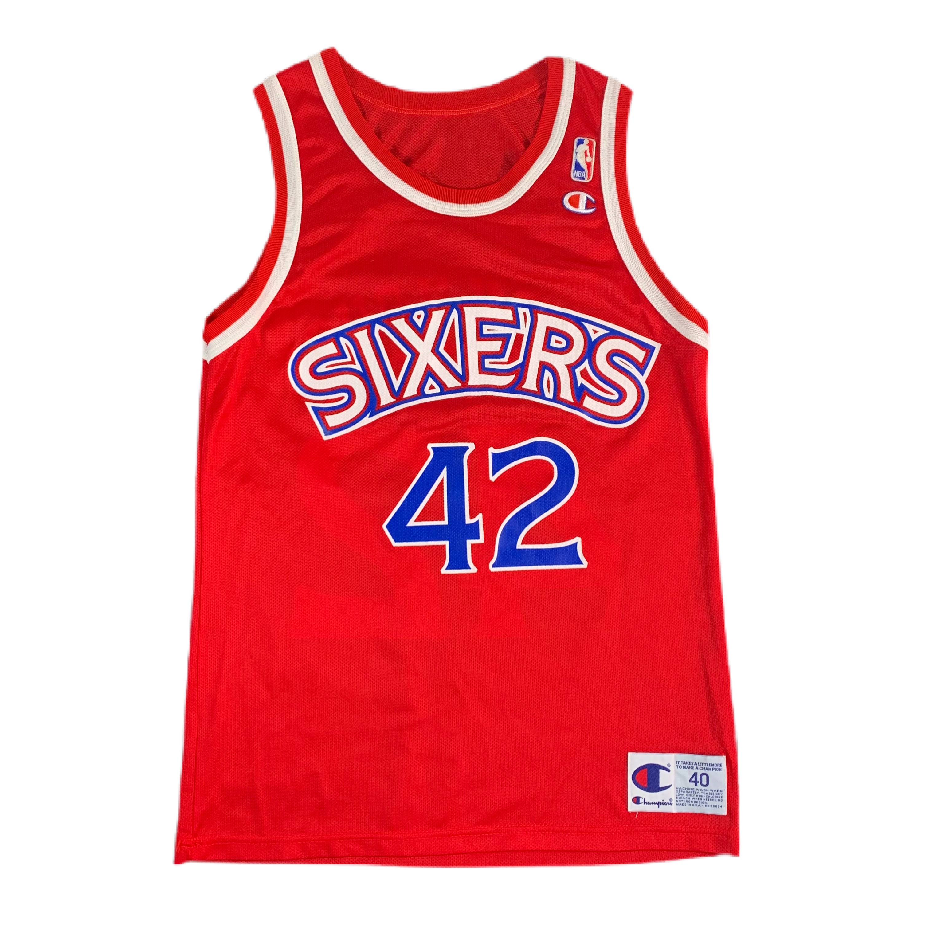Philadelphia Sixers Jacket Men Large NBA Red Warm Up Basketball Hoodie 76ers