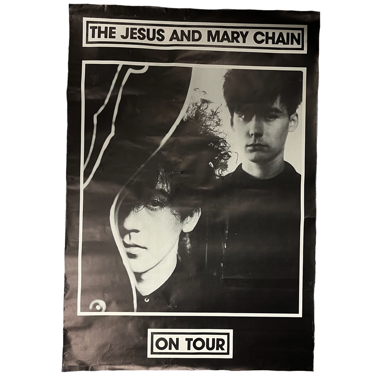 Vintage The Jesus And Mary Chain &quot;Some Candy Talking&quot; Blanco Y Negro Promotional Subway Poster
