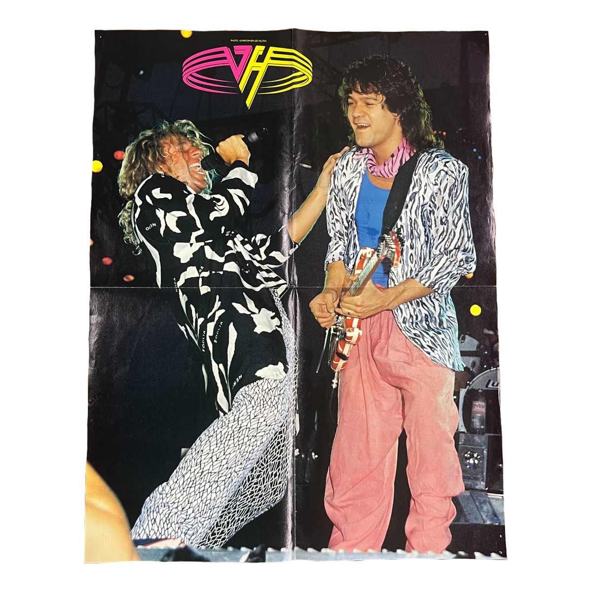 Vintage Ozzy Osbourne &amp; &quot;Van Halen&quot; Double Sided Poster