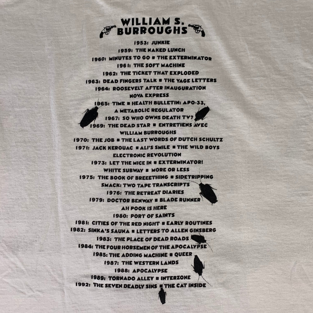 Vintage William S. Burroughs &quot;Olympia Books&quot; Austin, Texas T-Shirt