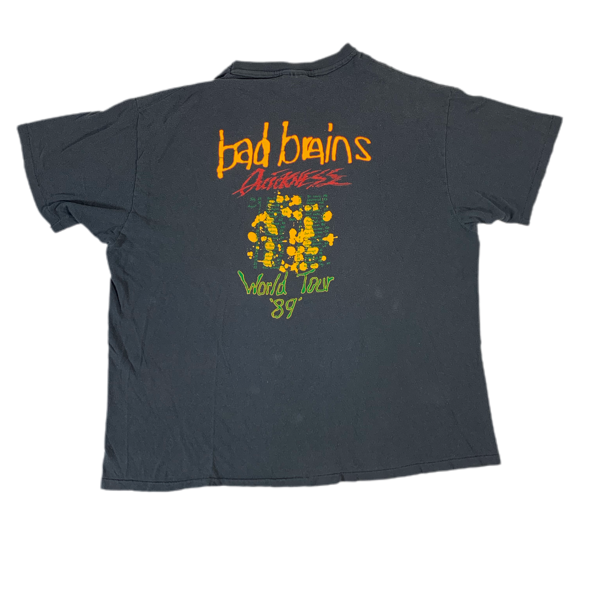 Vintage Bad Brains &quot;Quickness&quot; Tour T-Shirt - jointcustodydc