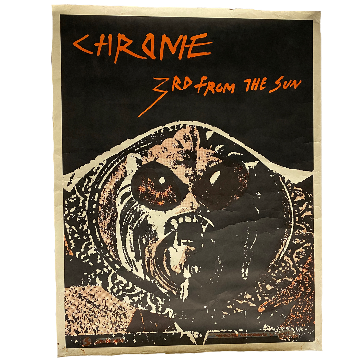 Vintage Chrome &quot;3rd From The Sun&quot; Promotional Poster