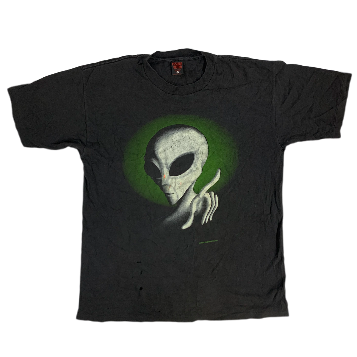 Vintage Alien &quot;Fashion Victim&quot; Glow In The Dark T-Shirt