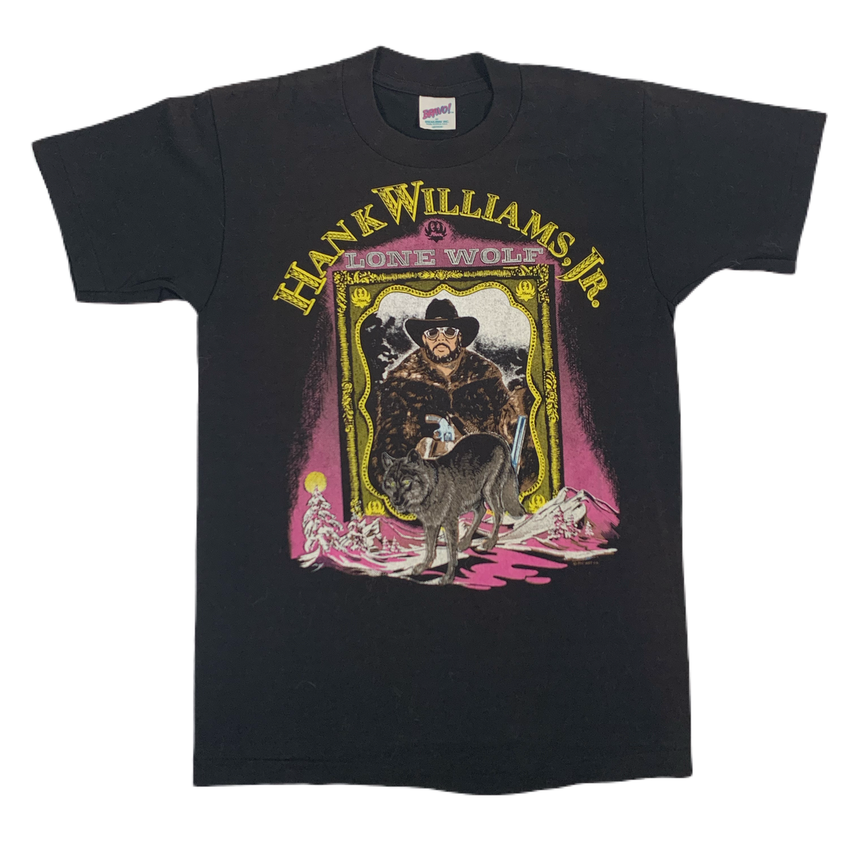 Vintage Hank Williams JR. &quot;Lone Wolf&quot; T-Shirt - jointcustodydc