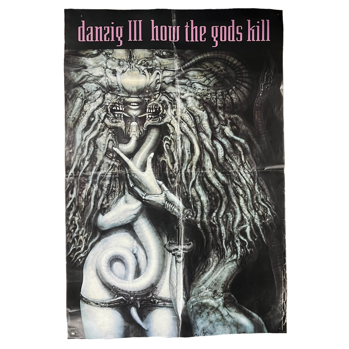 Vintage Danzig &quot;How The Gods Kill&quot; Def American Promotional Poster