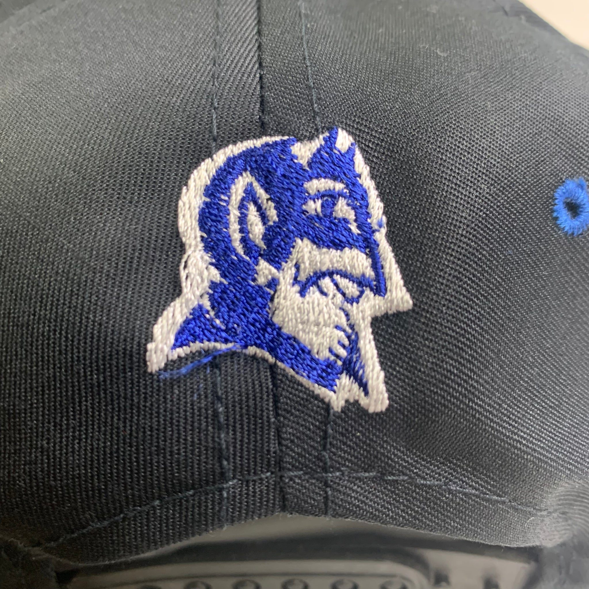 Duke Blue Devils Vintage 90s Snapback Hat Black and Blue College Unive