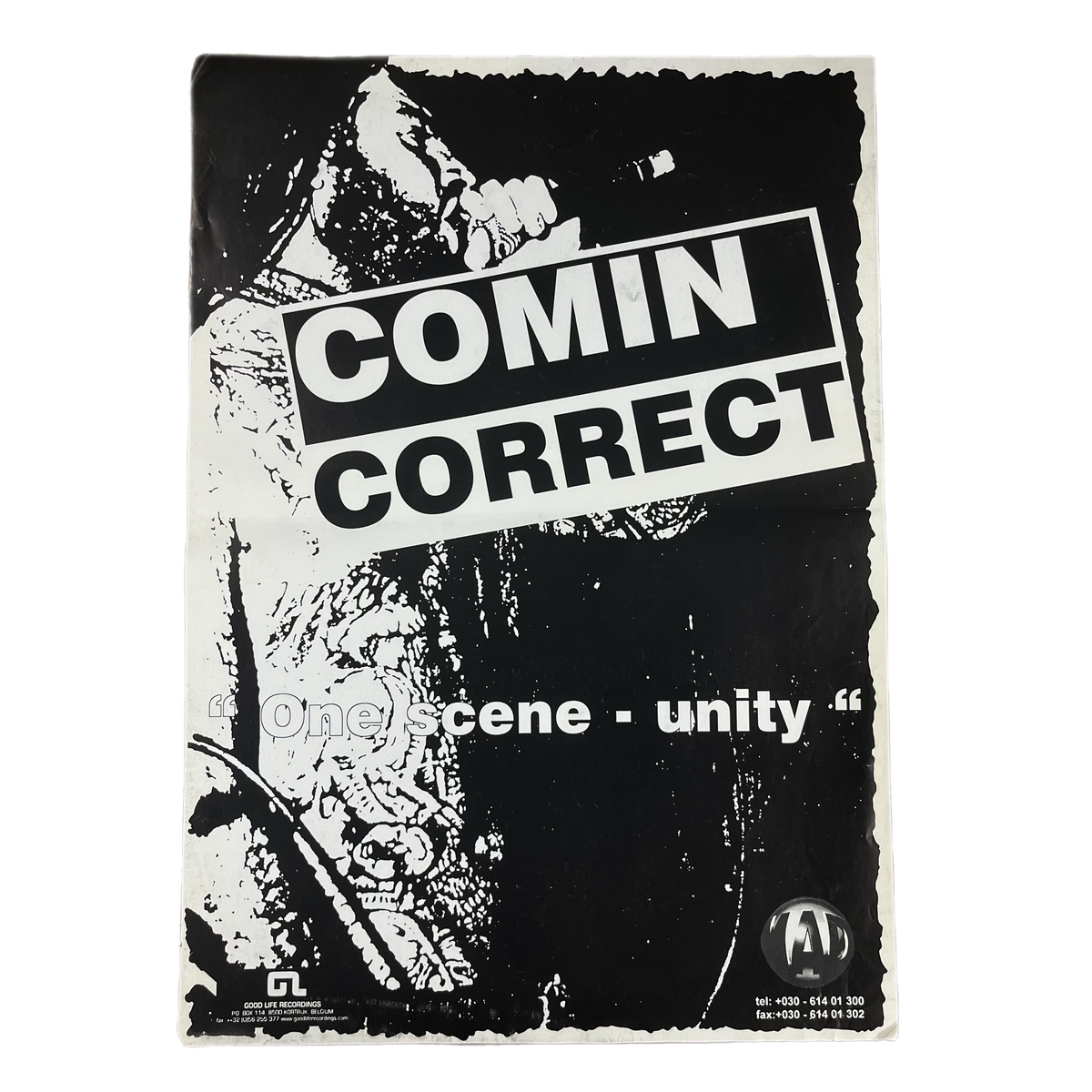 Vintage Comin Correct &quot;One Scene Unity&quot; Good Life Recordings Poster