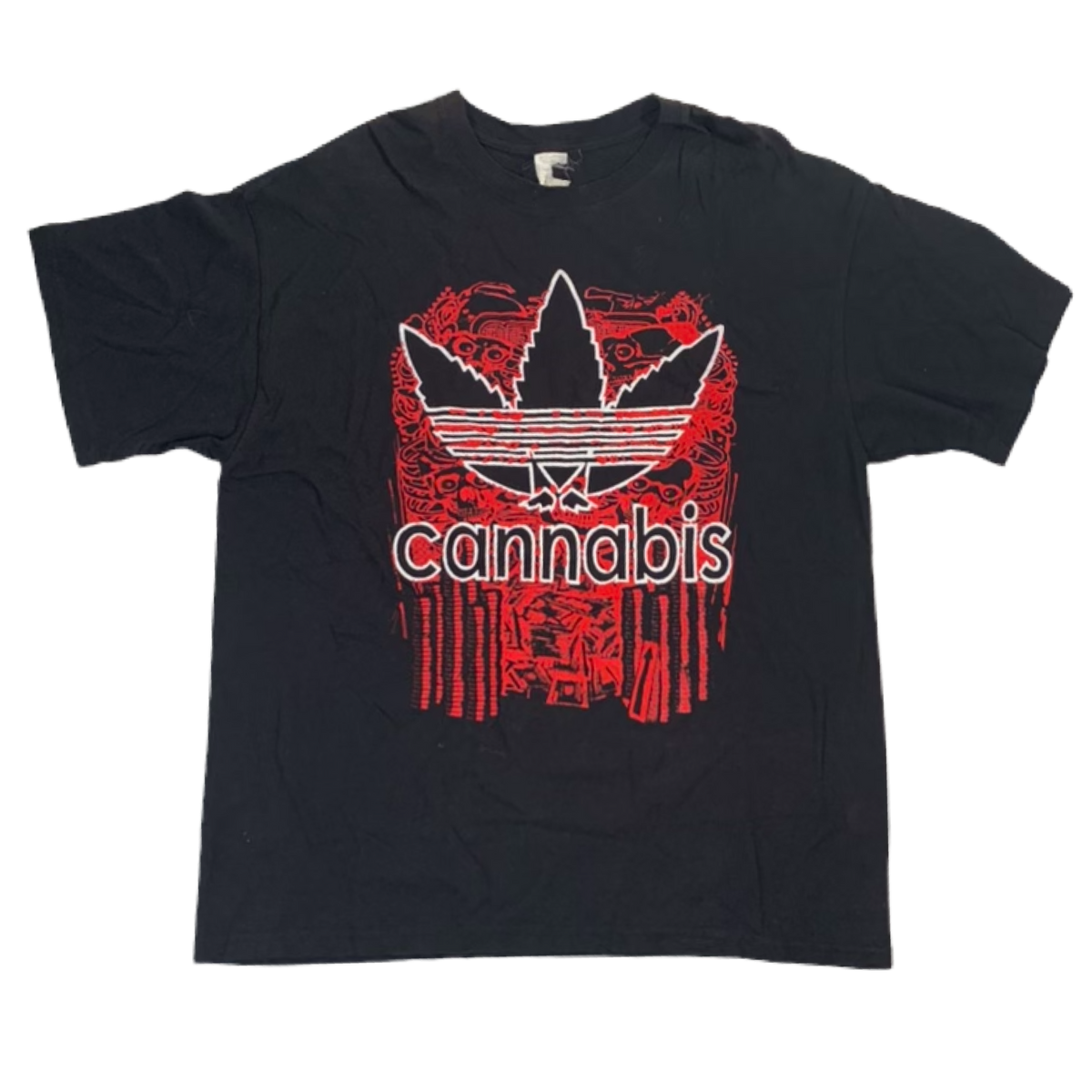Vintage Original Adidas Cannabis Parody T shirt 