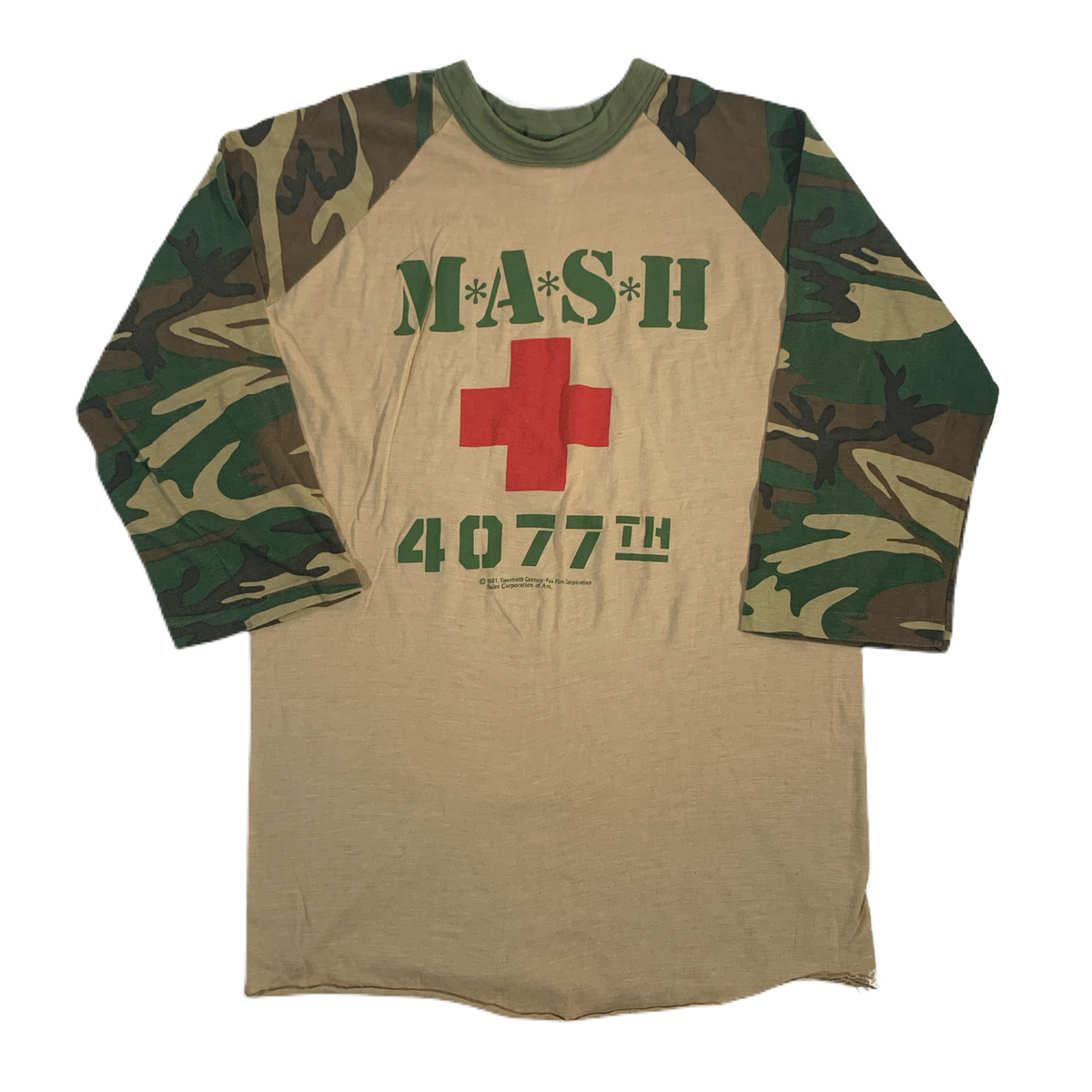 Vintage MASH &quot;4077th&quot; Raglan Shirt - jointcustodydc